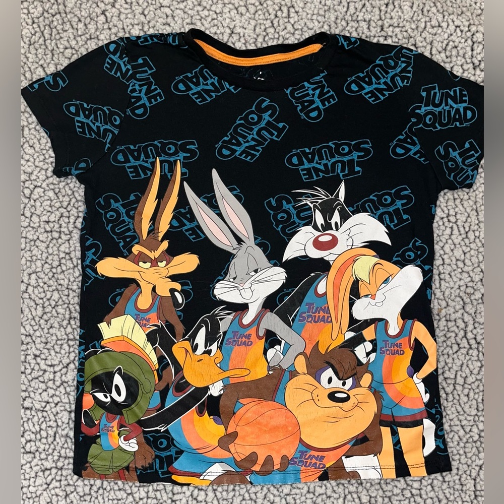 EUC 1996 Space Jam Looney Tunes Tune Squad t shirt youth large, vintage, OG bugs